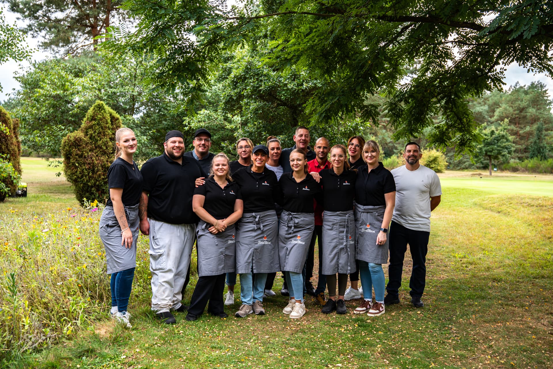 Das Team des Restaurants am Golfplatz Munster
